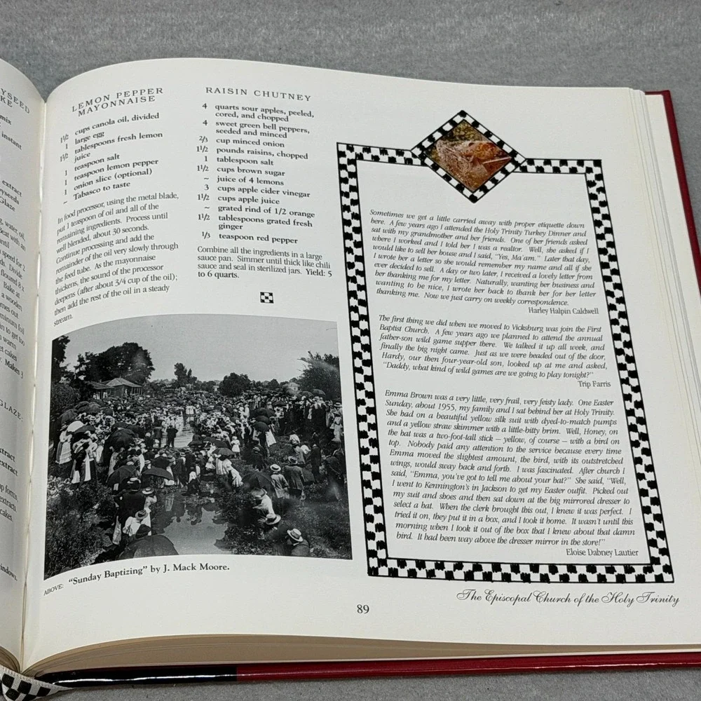 Vintage 1997 Ambrosia Deep South Cookbook Vicksburg Mississippi First Printing